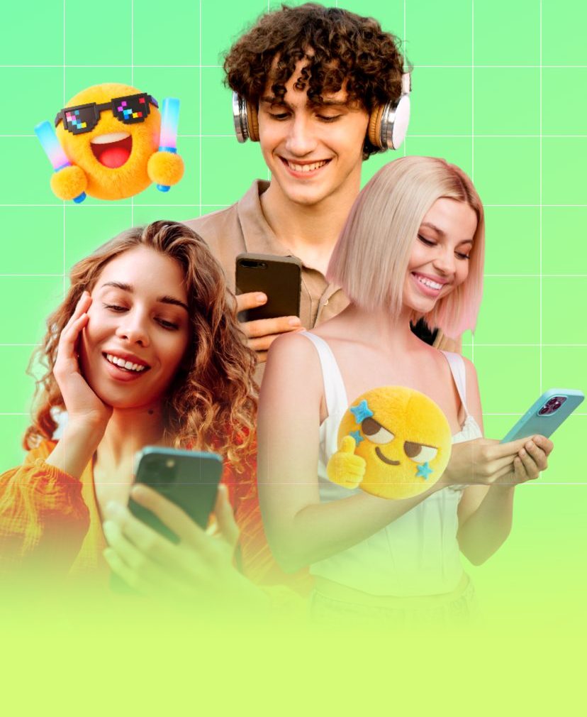 People enjoying 1v1 random video chat on Whomeet across devices
